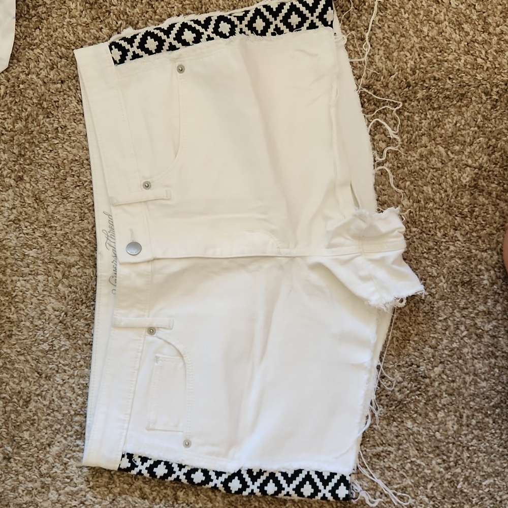 White Shorts with Detailing on the sides